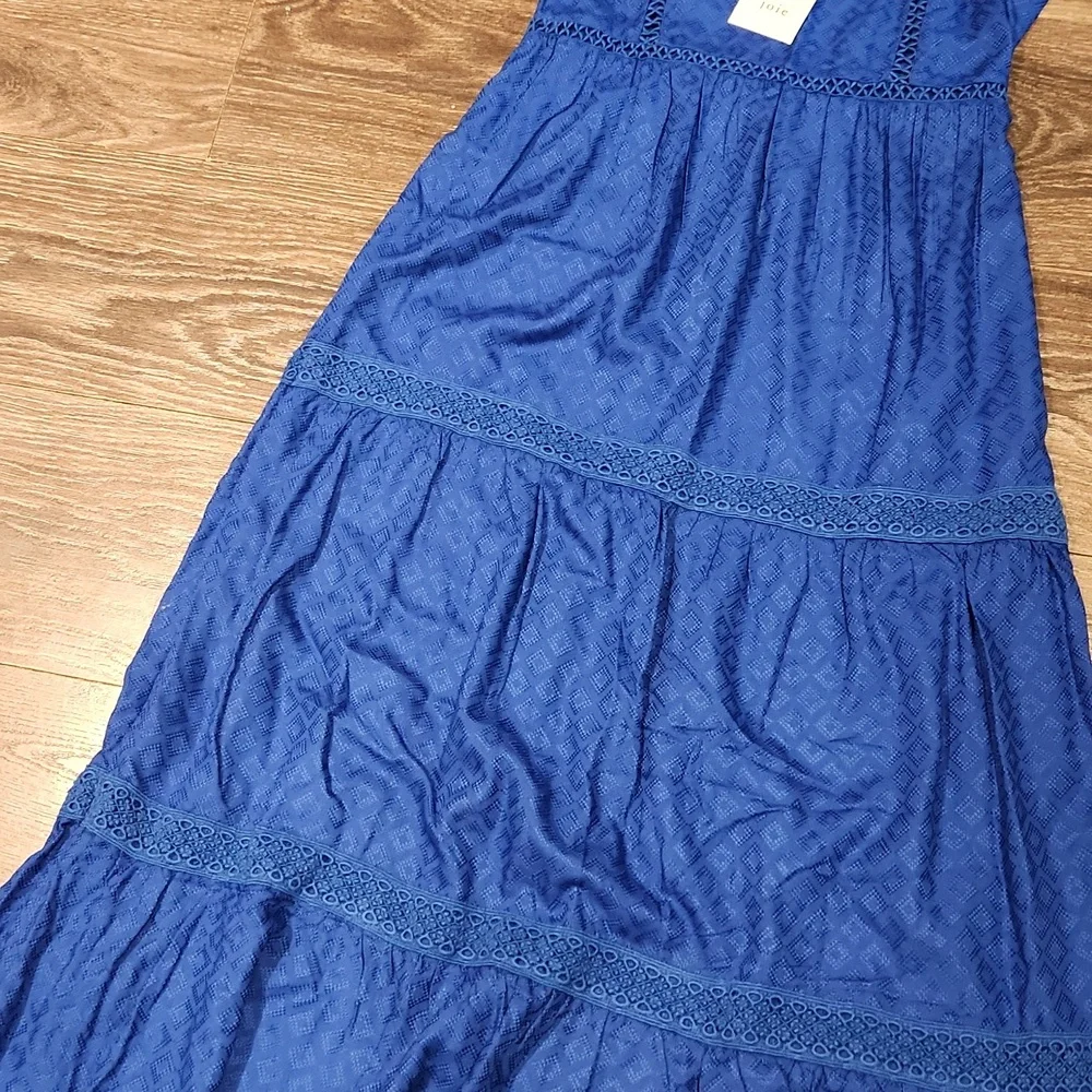❤️ NWT! JOIE MAXI DRESS, LACE TRIM, COTTON, XS - Picture 4 of 9